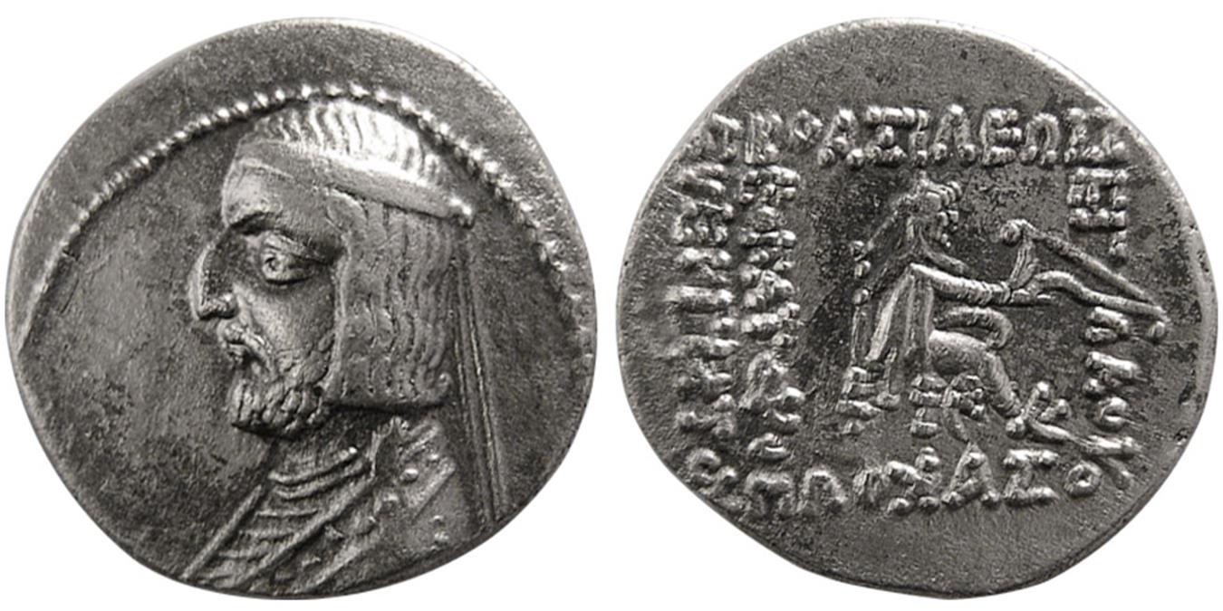 KINGS of PARTHIA, Arsaces XVI, 78/762/1 BC. AR Drachm