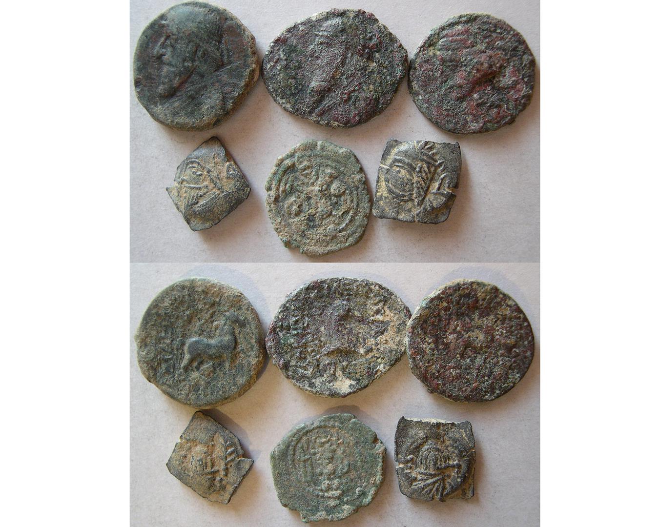 Group Lot of 6 Ancient Bronze Coins.