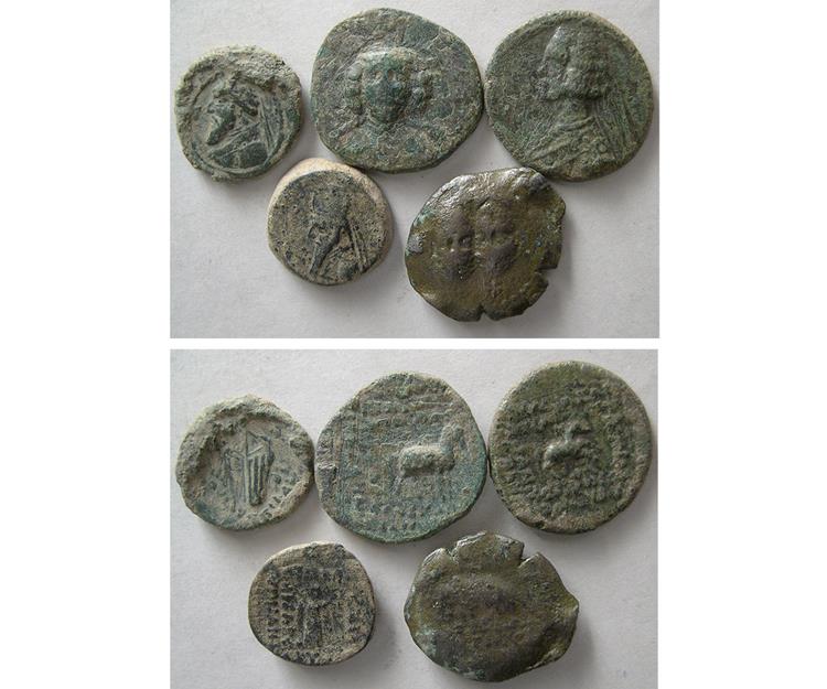 Group Lot of 5 Ancient Bronze coins.