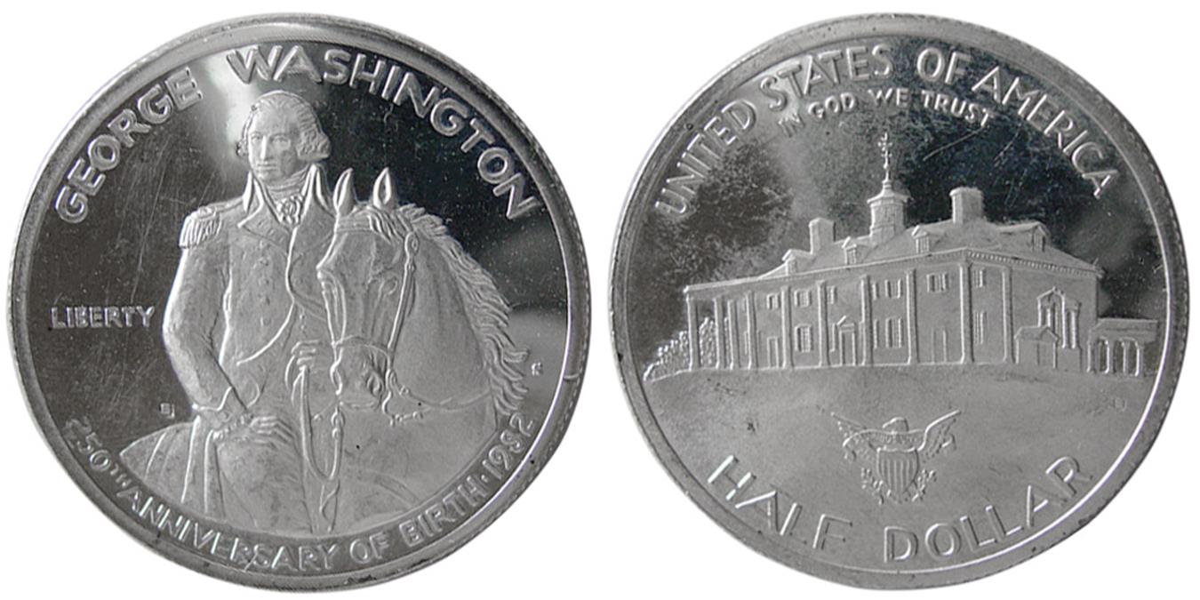 UNITED STATES, Washington. Half Dollar Silver Medal.